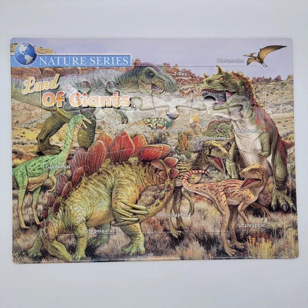 Creative Edge Nature Series Puzzles 3 Dinos Africa Coral Reef Discovery Channel